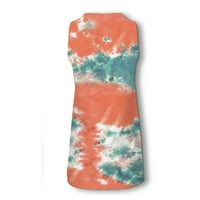 Sandresses za ženska Ležerna plaža Moda Ležerne prilike ljeto Loose Print Okrugli vrat Haljina bez rukava
