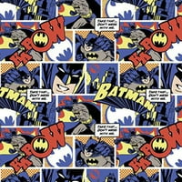 Ručno rađena valjana, panela zavjesa ili jastuka DC stripovi Batman u boji Pop stripovi
