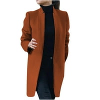 Ženska osnovna ovratnica Slim Fit Jacket Grašak kaputi zarezane reverske kapute Otvori prednji kardigan