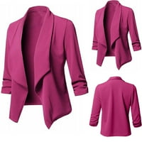 Ženska odjeća plus veličina Solid Color Rever Cardigan Outerwears Winter Warm CAPE FALD moda Otvorena