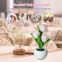 Simulacija Tulip Night Light Flowers Lampe za atmosferu Svjetla
