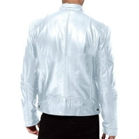 Pimfylm muške jakne s kapuljačom za muške toplo prevelike bijele 4xL