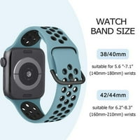Vanjua Bands kompatibilni sa Apple Watch Bandovima, mekim silikonskim zrak za zrak za zrak sa klasičnim