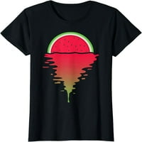 Ljetna majica Tropskog zalaska sunca Watermelon 80-ih