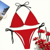 Plus zaštita veličine za ženske ženske kupaćim kostim sa štampanim plaže Bikini Split Swimsuit Sweet