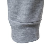 Muški povremeni patchwork bluza okrugli vrat dugih rukava pulover duksevi vrhovi baggy top muški duksevi