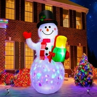 Giant LED na naduvažnog snjegovića dekoracija zrak puše pušeni na otvorenom dvorišnim zabavama Xmas
