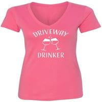 Košulja pića-vina žena V-izrez
