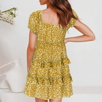 Žene Ljetne haljine Ležerne prilike sažedni rukavac izreze za rukav Mini haljina sunčane haljine za