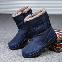 Puntoco Womenske zimske čizme, zimske čizme Muške i ženske cipele snijega ravne kratke čizme plus cipele plave boje
