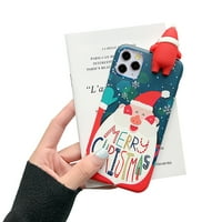 -GXG Božićne mobilne telefone Snowflake Santa Claus TPU zaštitni poklopac, zamjena za iPhone Mini, tip