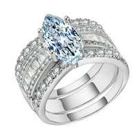 Prstenovi za žene Inlaid Drop draguljastog kamena Rhinestones prsten za vjenčani prsten nakit poklon