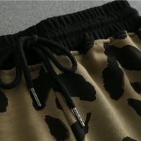 OKBOP Atletski kratke hlače za žene Ljeto nacrtavanje elastičnih struka labavih tiskanih kratkih hlača