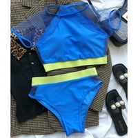Dvodijelni setovi kupaći kostim sportskim grudnjakom Stil Soft Cup blue s