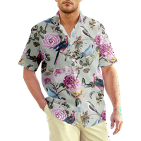 Flower majica kratkih rukava za muškarce 3D tiskani odmor na plaži, dijete-100, 03