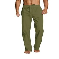 Rejlun muške pantalone elastične struke hlače za crtanje dna lagana salana ugrađena ljetna vojska zelena