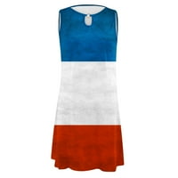 Haljine Yuwull za žene Ležerne haljine za žene, Ženska američka zastava AMERIKENTNE FLAGNE DRŽAVE NEZAVISNOSTI