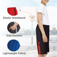 Osnovni elementi Pakovanje: Dječaci Atletički aktivni sportovi Teretana Košarkaških kratkih hlača sa džepovima