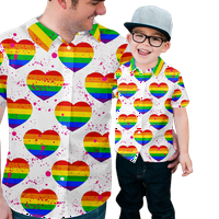 Rainbow tiskani dječaci kratki rukav majica casual muns grafički otisak za dječake i muškarce