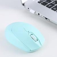 DPI mini 2.4G bežični miš + Bluetooth 5. Dual način miša ultra tanka miša zvuka crno-bijela zelena igra