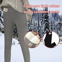 Zimske gamaše za žene Žene Ispisuje topla zimska uska gusta baršunaste vune Kašmirne hlače Hlače Hlače