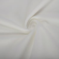 Ženske tunike s dugim rukavima V-izrez seksi hladno rame izreže bluze casual tiskane majice bijeli xl