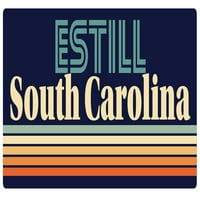 Estill South Carolina Vinil naljepnica za naljepnicu Retro dizajn