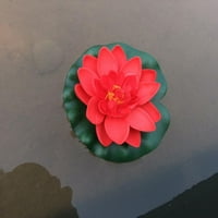 Jastučići lilija za ribnjake, umjetni lotos - realistični vodeni jastučići od lilija odlazi i plutajuće lotove za vrt koi riblji ribnjak akvarijumski bazen vjenčani dekor