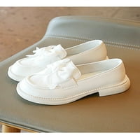 Daeful Children haljina cipele na stanu na ravnim cipelama s niskim potpeticama vjenčani komfor casual okruglog nožnih plinova bijela 10c