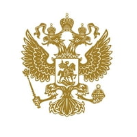 ANVAZISE grb Rusije Rusija Naljepnica za automobile Ruska Federacija Eagle Embleb srebrni Jedna veličina