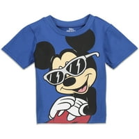 Disney Mickey Mouse Toddler Boys Majica i mrežaste kratke hlače Outfit se postavlja novorođenče do velikog