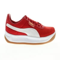 Puma California casual muške crvene kožne cipele s niskim tenisicama