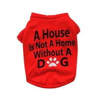 Doggie Party Majica Comfy Soft Tops Božić za kućne ljubimce Odjeća za pse Puppy majica Mali psi Očišća