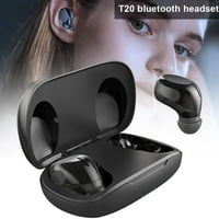 Bežične slušalice Sportske ušne ušne ekrane za pametne telefone Crno