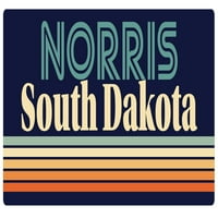 Norris South Dakota Frižider Magnet Retro dizajn
