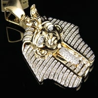 Kralj Tut faraonski egipatski privjesak u srebrnoj W Gold Finish