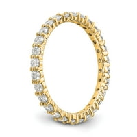 14k žuto zlato okruglo rezanje Dijamantne vječnosti vjenčani obloge godišnjice veličine prstena 5. -