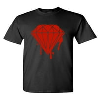 Diamond - Unise pamučna majica Tee majica, crna, 3xl