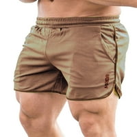 Sanviglor MENS mini pantalone prugasti plažni kratke hlače Elastične struke Ljetne kratke hlače Classic Fit Beachwear odmorska dna kaki xxl