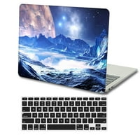 Kaishek Hard Shell futrola za objavljenu novu MacBook Air 13 s mrežnom ekranom USB tipa-C model: A M1 A2179 galaksija + crna poklopac tastature