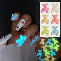 Jiaroswwei dekor za nokte izvrsno DIY lagano svjetlosni ukrasi za nokte za nokte za ljeto