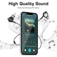 Žičane utičnice izdržljive slušalice i kontrole mikrofona i jačine zvuka, duboki bas jasan zvuk zvuk Izoliranje u slušalicama u ušima, kompatibilno sa Blu S Pro AUD sa AKG