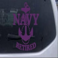 Mornarica umirovljena sa sidrom automobilom ili kamionom prozor za laptop naljepnica za laptop loolet