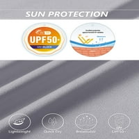 Ženski brzi suhi otvoreni joga vrhovi UPF50 + Zaštitne majice sunce svijetlo sivo m