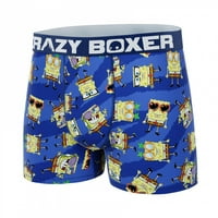 SpongeBob 861453-Xlarge - CRASE bokseri modni stilovi Muški bokserni podnesci, plava - Extra Leg - 40-42