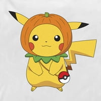 Muški pokemon Halloween bundeve pikachu povuci duksev bijeli veliki