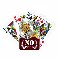 Žuti pinofruit limunski tropski tropski voćni PEEK poker igračke kartice privatna igra