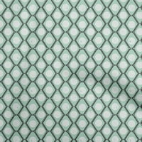 Onuoone Georgette viskoza akvamarinske tkanine azijski blok Ispis geometrijske tkanine za šivanje tiskane