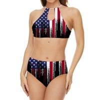 Dame Seaside kupaći kostim dame Dan nezavisnosti Odvojeni bikini kupaći kostim plaža Bikini Odvojeni bikini