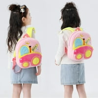 Maytalsoy plišani dječji ruksak prijenosni slatki crtani šareni automobilski uzorak patentni zatvarač